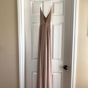 Tobi Cream bridesmaid/deep-v dress, size XS/2-4